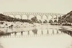 Pont du Gard, asi 1860
