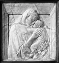 Donatello, Pazzi Madonna, asi 1422, Bode-Museum, Berlín
