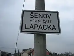 Dopravní značka na Lapačce