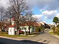 Střed obce s kaplí sv. Gottharda