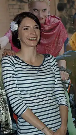 Dorota Láberová-Nvotová z premiéry filmu Fulmaya, děvčátko s tenkýma nohama