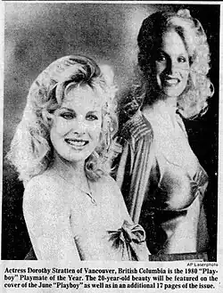 Dorothy Stratten v časopise Syracuse Herald-Journal (1980)