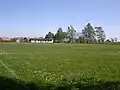 Fotbalové hřiště na jihovýchodě obce