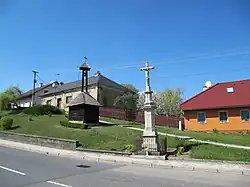 Památkově chráněná roubená zvonice z roku 1848