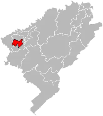 Kanton na mapě departementu Doubs