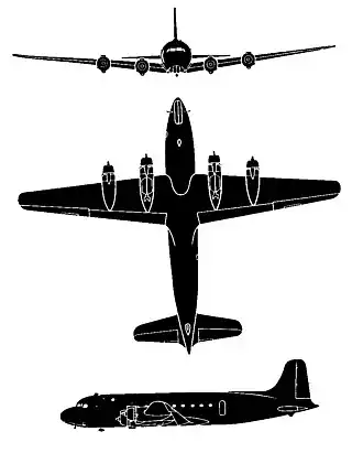 Siluety Douglasu DC-4