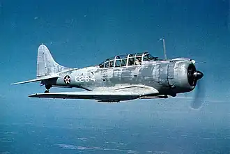 SBD-1 Dauntless perutě VMSB-132 námořní pěchoty, červen 1941