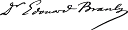 Édouard Branly – podpis