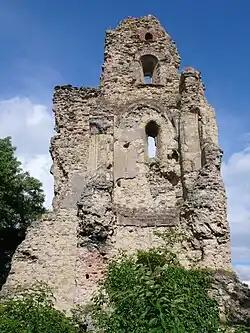 Část hradní zříceniny