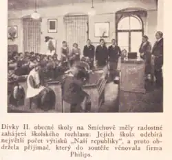 Žačky II. obecné dívčí školy Smíchov (1930)