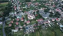 Pohled na město z letadla