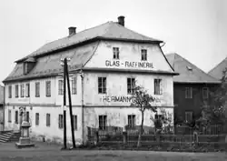 Pohled na dům z Alleestrasse (kolem roku 1914)