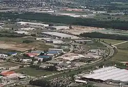 Letecký pohled na Dunaharaszti