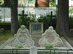 Náhrobky Jiřího Křenka a jeho ženy Marie ve Valašské Bystřici