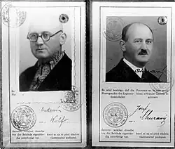 Falešná a skutečná protektorátní legitimace Josefa Churavého