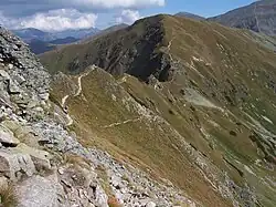 Hlavní hřeben V od Volovce