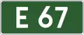 Označení silnice E67 v Polsku