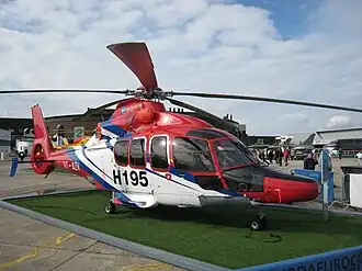 Eurocopter EC 155 B2 na Paris Air Show v roce 2007