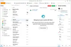 Doručená pošta v eM Clientu