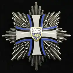 Hvězda Řádu kříže země Panny Marie I. třídy