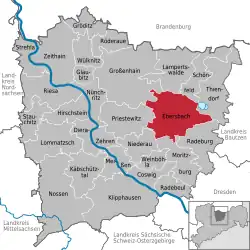 Ebersbach na mapě