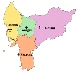 Arcidiecéze Pontianak na mapě