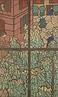 Kaštany návrh designu barevných oken pro firmu Tiffany & Co. (1894–95)