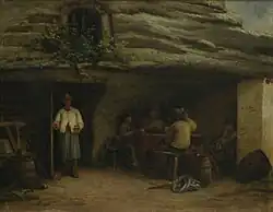 Skalní hospoda v Karbě (kol.1862)