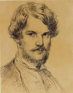 Autoportrét, litografie, 1852