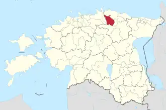 Obec Kadrina v rámci kraje Lääne-Virumaa