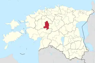 Obec Kehtna v rámci kraje Raplamaa