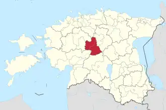 Obec Türi v rámci kraje Järvamaa