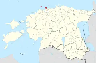 Obec Viimsi v rámci kraje Harjumaa