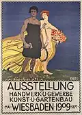 Výstava řemesel, obchodu, umění a zahradnictví, Wiesbaden (1909), litografie