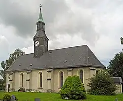 Jižní stěna ehrenberského kostela