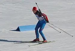 Jekatěrina Glazyrinová během Světového poháru v Novém Městě na Moravě v roce 2015