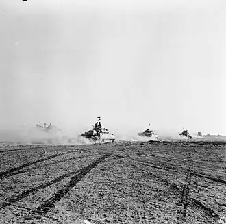 Britské tanky v útoku