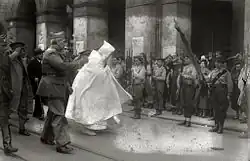 Marokoko bisir nagusia Donostian, 1937, agintari frankistekin batera