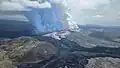 Začátek erupce (29. květen)