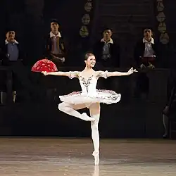 Jelena Jevsejevová v roli Kitri Mariinské divadlo, 2012