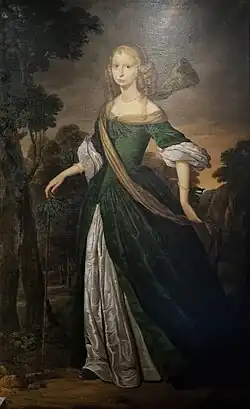 Portrét z roku kol. 1670 na zámku Český Krumlov