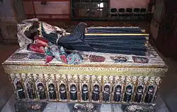 Alžbětin náhrobek v klášteře klarisek v Coimbře