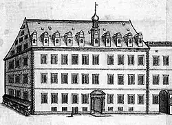 Již neexistující renesanční budova Elisabethana