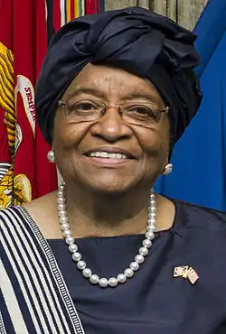 Ellen Johnson Sirleaf v roce 2015