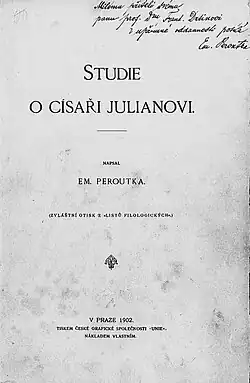 Emanuel Peroutka – Studie o císaři Julianovi (1902)
