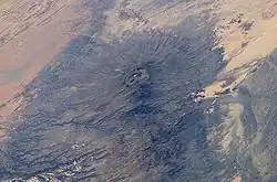 Emi Koussi - satelitní snímek