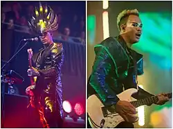 Luke Steele z Empire of the Sun na festivalu Vivid v Sydney Opera House v květnu 2013