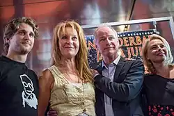 Anastasios Soulis, Maria Lundqvist, Robert Gustafsson a Helena Bergströmová na premiéře filmu