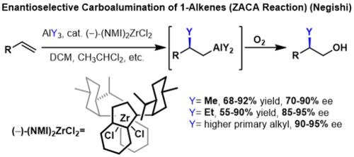 Enantioselektivní karboaluminace alkenů
