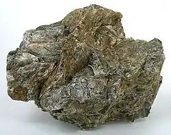 Enstatite, měděný důl Bare Hills, Baltimore County, Maryland, USA